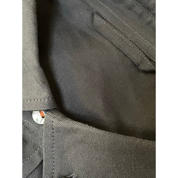 Asmara Charcoal Grey Button Down Utility Shirt Large NEW - Picture 7 of 8